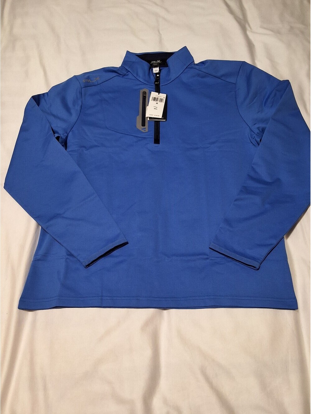Ralph Lauren RLX Men's Blue Performance Half-Zip Jacket  Size M